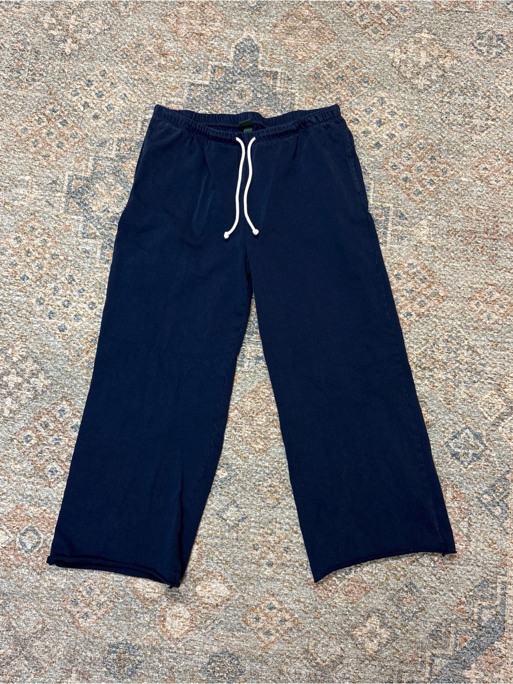 wild fable Wide Leg Drawstring Pants in Navy Blue